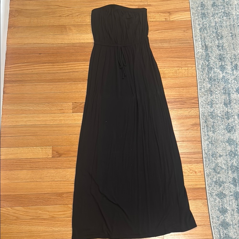 Old Navy Black Strapless Maxi Dress, XS